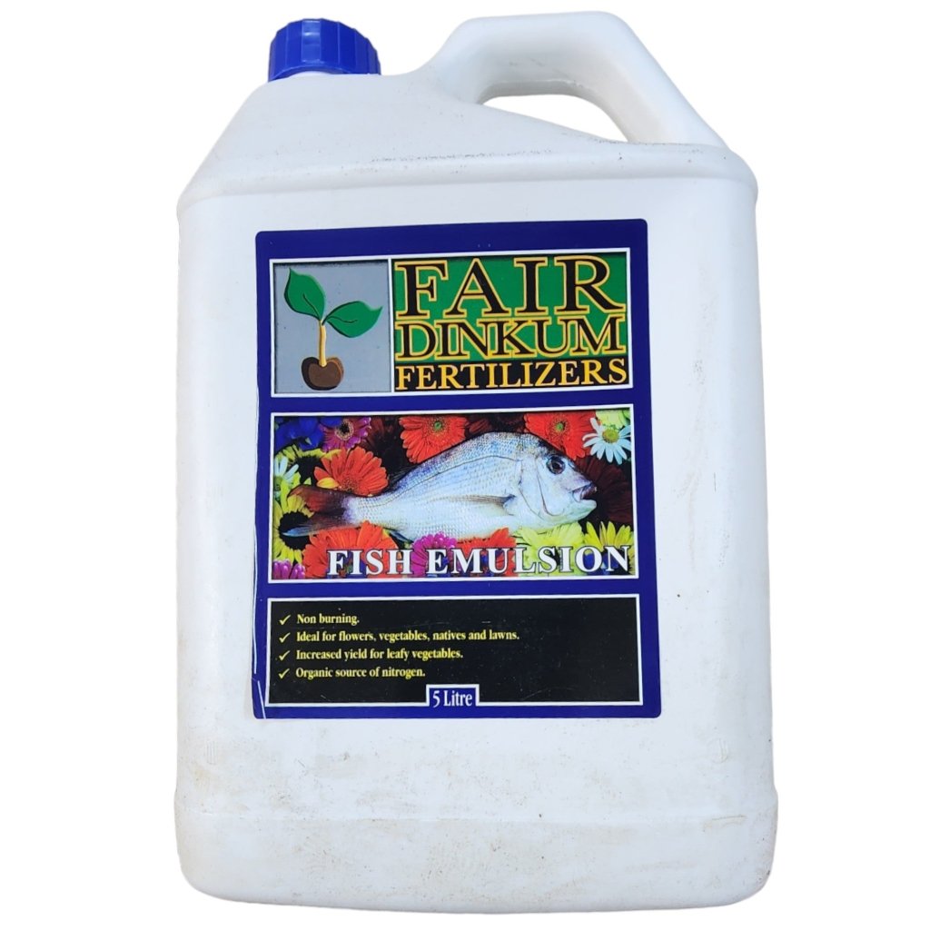 Buy Fair Dinkum Fish Emulsion 5 Litres Online Happy Valley Seeds