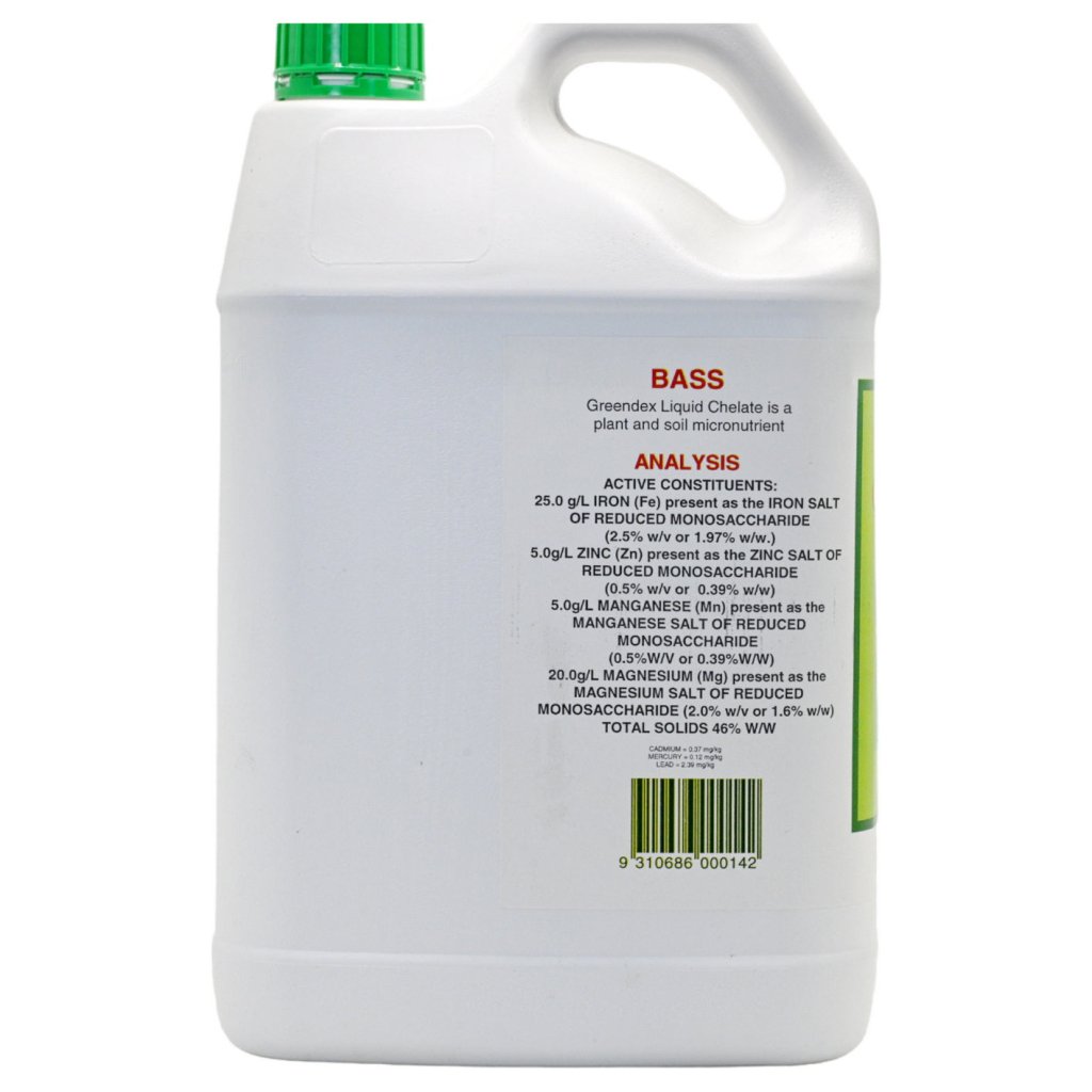 Bass - Greendex Micro-Nutrient 5 Litre - Happy Valley Seeds