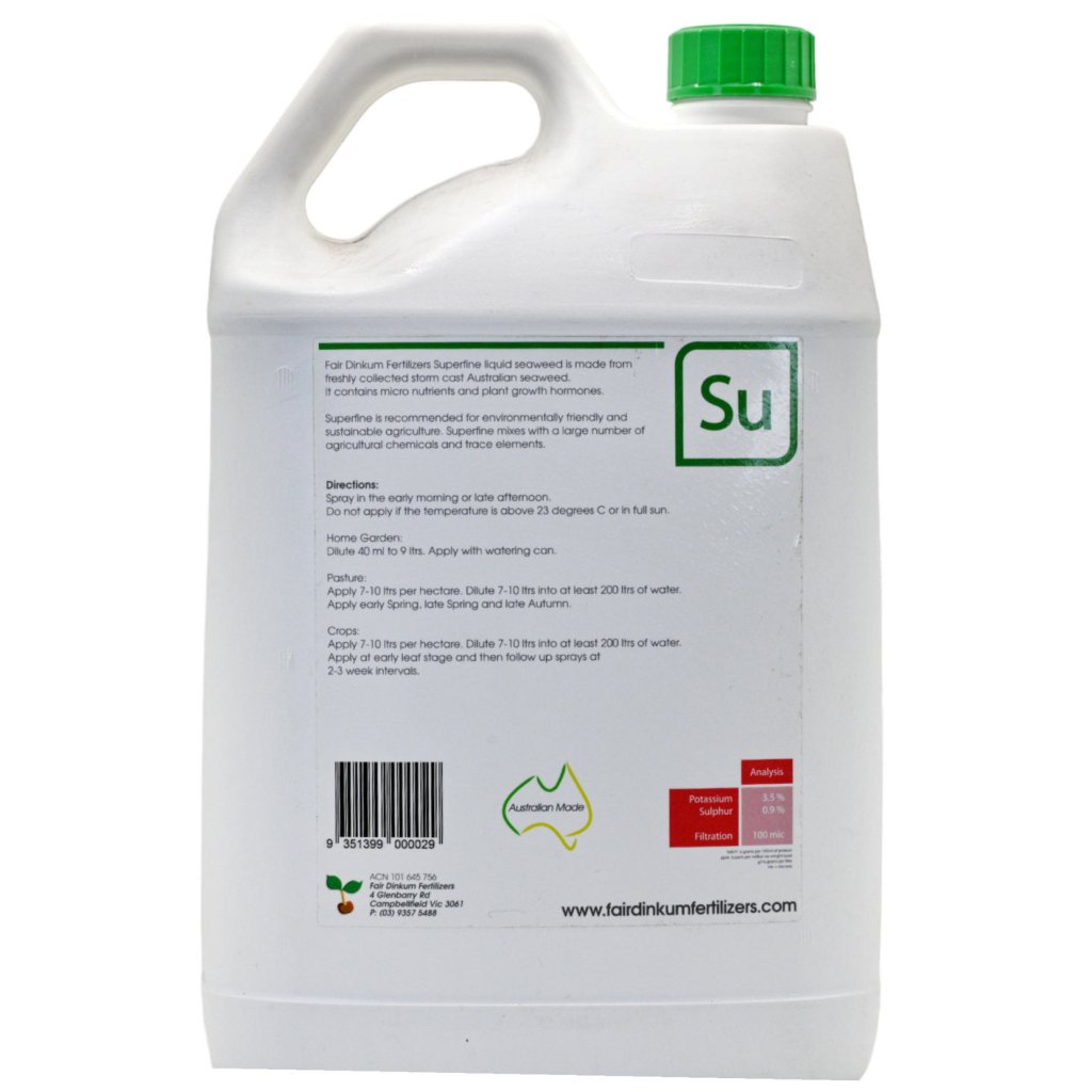 Fair Dinkum - Superfine Liquid Seaweed 5 Litre - Happy Valley Seeds