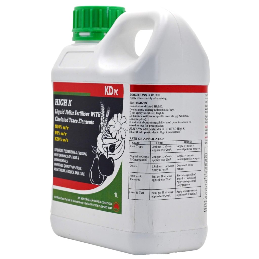 KDPC - High K Foliar Liquid Fertiliser 1 Litre - Happy Valley Seeds